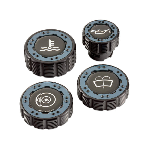 Beadlock Cap Kit for 2021+ Ford Bronco, 2024+ Ranger, 2022+ Maverick - Area51 - IAG-ACC-F1096BKA51