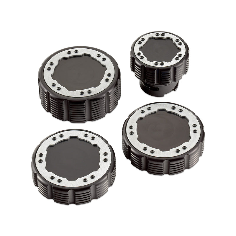 Beadlock Cap Kit for 2021+ Ford Bronco, 2024+ Ranger, 2022+ Maverick - Aluminum - IAG-ACC-F1096BKAL image 2