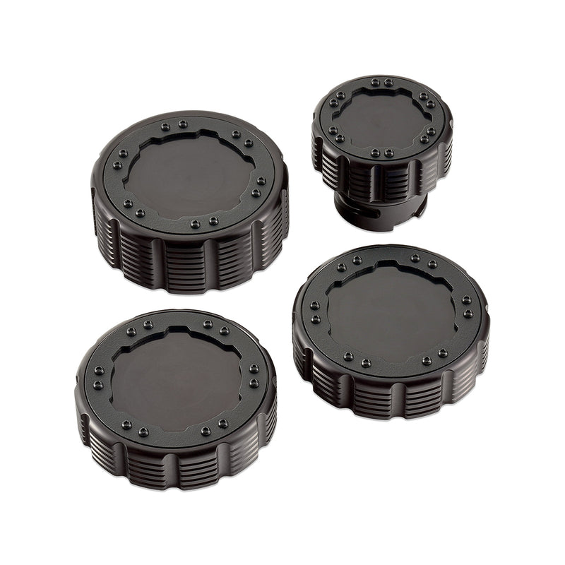 Beadlock Cap Kit for 2021+ Ford Bronco, 2024+ Ranger, 2022+ Maverick - Black - IAG-ACC-F1096BKBK image 2