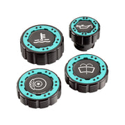 Beadlock Cap Kit for 2021+ Ford Bronco, 2024+ Ranger, 2022+ Maverick - Teal - IAG-ACC-F1096BKGT