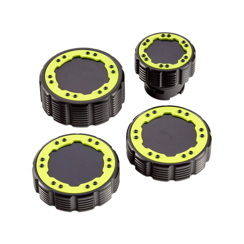 Beadlock Cap Kit for 21+ Ford Bronco, 2024+ Ranger, 2022+ Maverick - Neon Yellow - IAG-ACC-F1096BKNY image 2