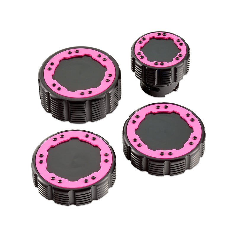 Beadlock Cap Kit for 2021+ Ford Bronco, 2024+ Ranger, 2022+ Maverick - Pink - IAG-ACC-F1096BKPK image 2