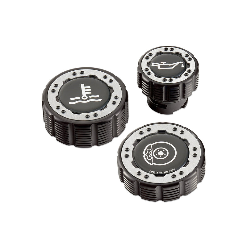 Beadlock Cap Kit for 2017+ F-150 Raptor & 2015+ Ford F-150 - Aluminum - IAG-ACC-F1097BKAL