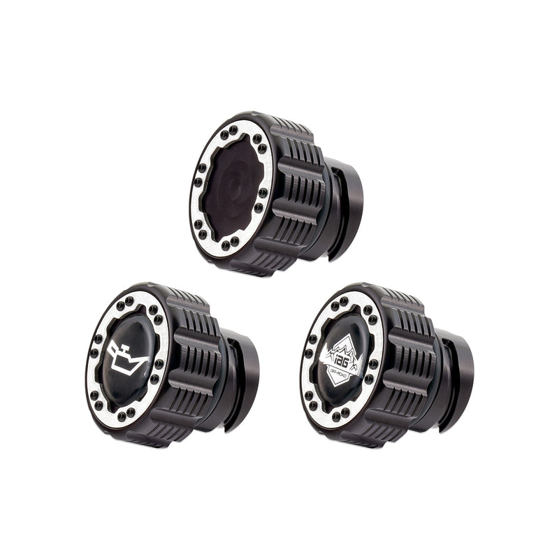Beadlock Cap Kit for 2017+ F-150 Raptor & 2015+ Ford F-150 - Aluminum - IAG-ACC-F1097BKAL image 6