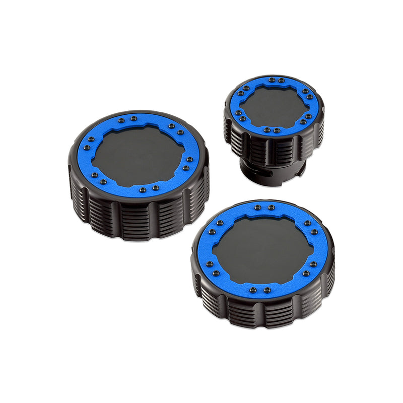 Beadlock Cap Kit for 2017+ F-150 Raptor & 2015+ Ford F-150 - Blue - IAG-ACC-F1097BKBL image 2