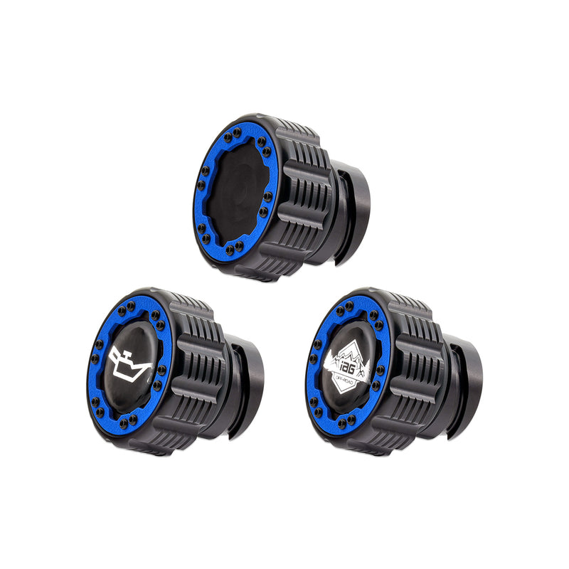 Beadlock Cap Kit for 2017+ F-150 Raptor & 2015+ Ford F-150 - Blue - IAG-ACC-F1097BKBL image 3