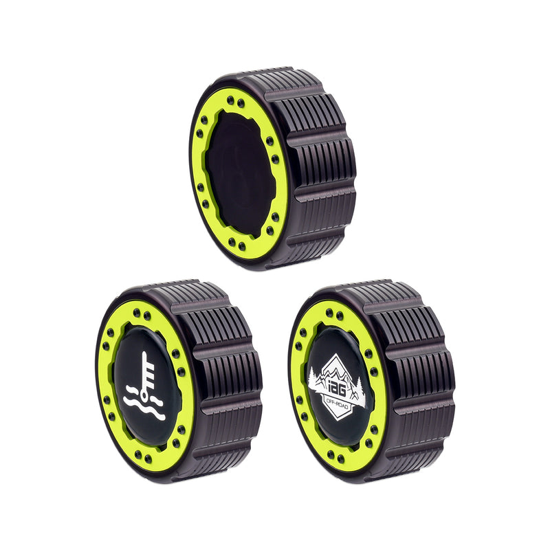 Beadlock Cap Kit for 2017+ F-150 Raptor & 2015+ Ford F-150 - Neon Yellow - IAG-ACC-F1097BKNY image 9