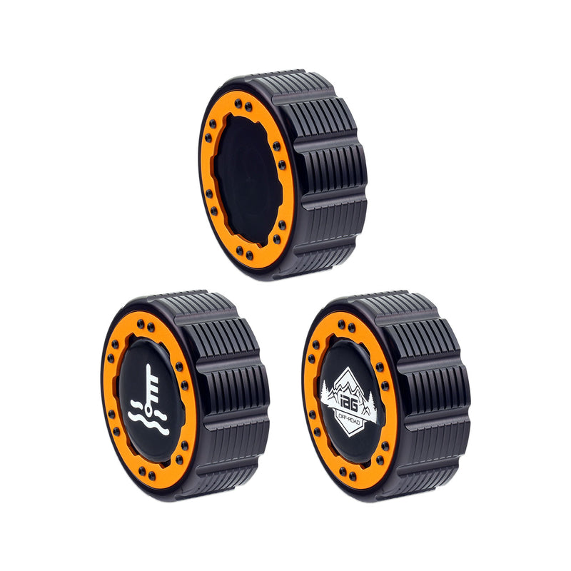 Beadlock Cap Kit for 2017+ F-150 Raptor & 2015+ Ford F-150 - Orange - IAG-ACC-F1097BKOR image 9