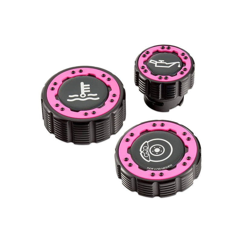 Beadlock Cap Kit for 2017+ F-150 Raptor & 2015+ Ford F-150 - Pink - IAG-ACC-F1097BKPK