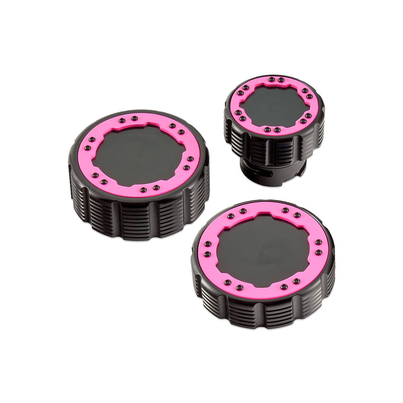 Beadlock Cap Kit for 2017+ F-150 Raptor & 2015+ Ford F-150 - Pink - IAG-ACC-F1097BKPK image 7