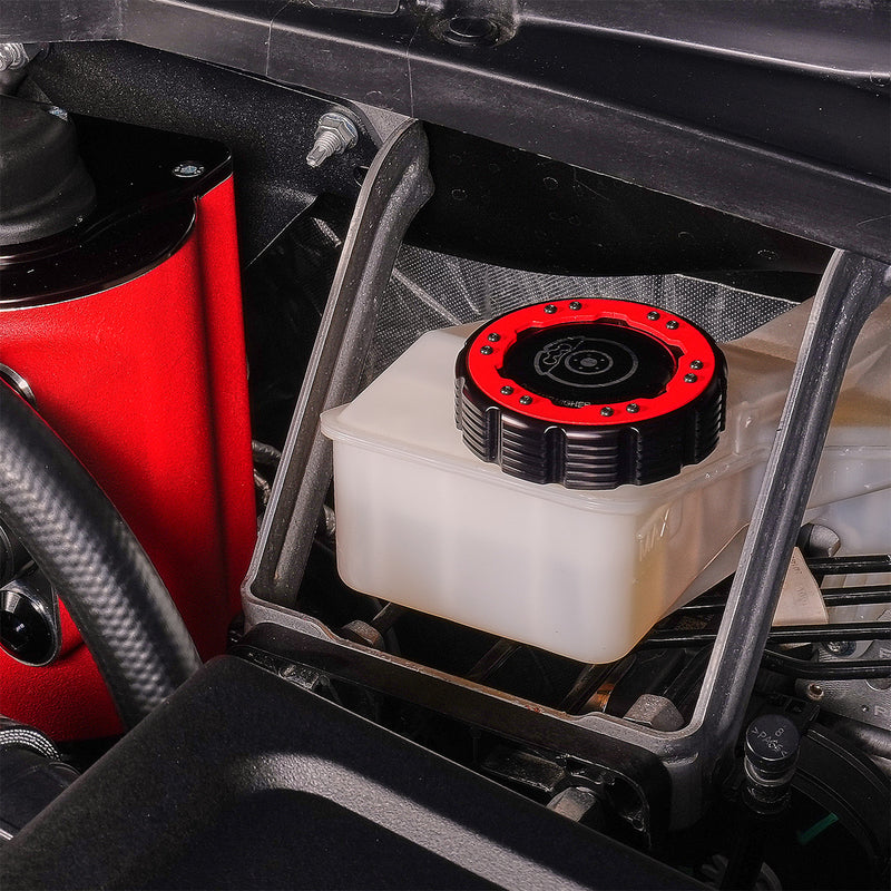 Beadlock Cap Kit for 2017+ F-150 Raptor & 2015+ Ford F-150 - Red - IAG-ACC-F1097BKRD image 8