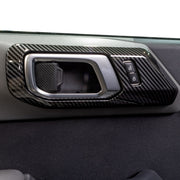 I-Line 2pc Interior Door Handle Cover Gloss Carbon - IAG-ACC-F3088