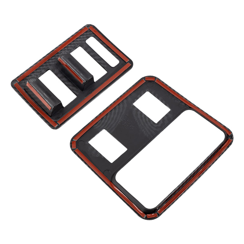 I-Line 2pc Window Switch Panel Cover Kit Gloss Carbon - IAG-ACC-F3090 image 5