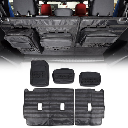 I-Line Rear Seat Back Organizer Panels with Storage Bags 5pc - IAG-ACC-F3129