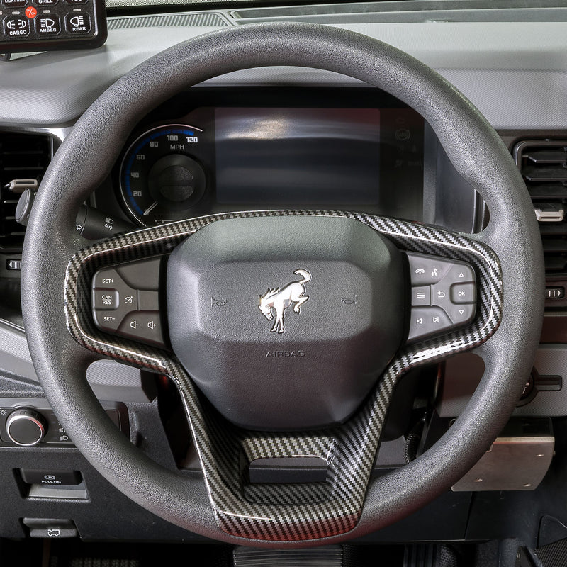 I-Line Gloss Carbon Steering Wheel Accent Cover - IAG-ACC-F3143 image 6