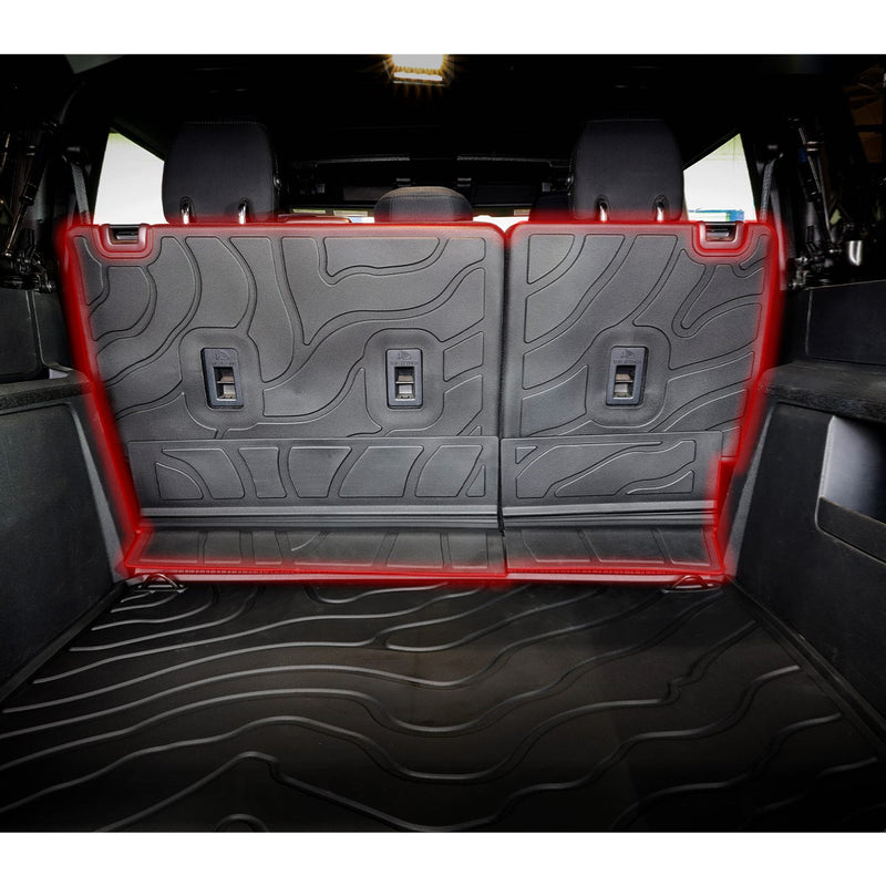 I-Line TPE Terrain Pattern Molded Rear Seat Protector Mat - IAG-ACC-F3183 image 6