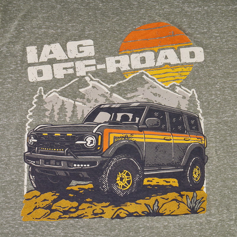 Retro Mountain Heather Green T-Shirt - S - IAG-APP-2110S image 3