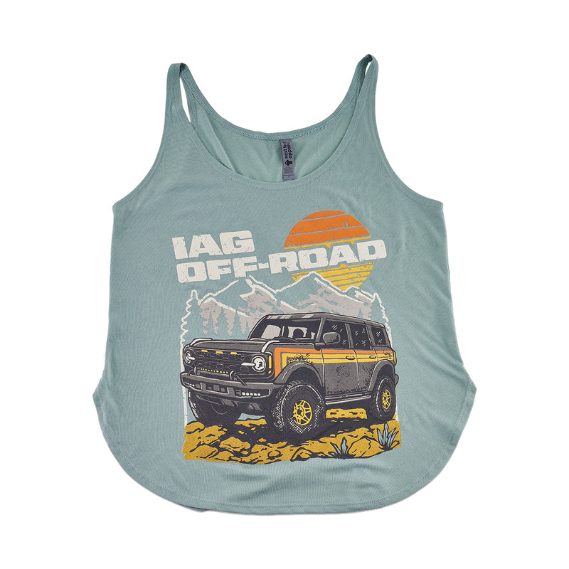 Retro Mountain Stonewash Green Tank Top - Small - IAG-APP-2111S image 2