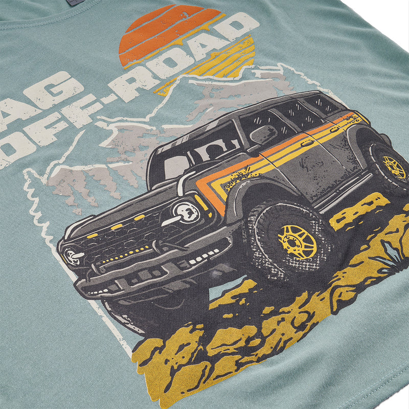 Retro Mountain Stonewash Green Tank Top - Medium - IAG-APP-2111M image 2