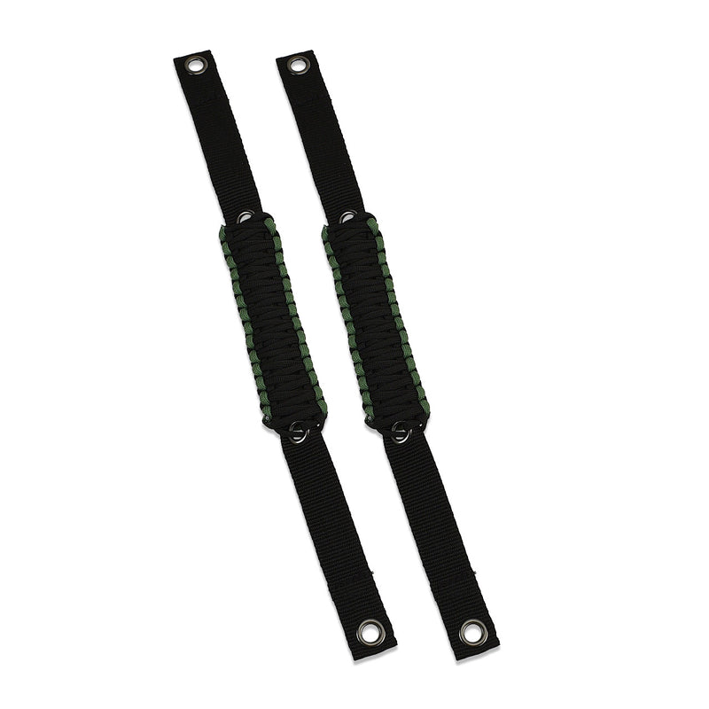 Paracord Grab Handle 2-Piece Set - Green - IAG-BDY-F1102EG image 2