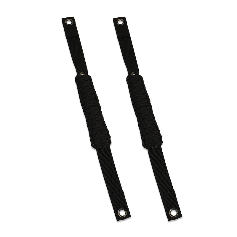 Paracord Grab Handle 2-Piece Set - Black - IAG-BDY-F1102SB