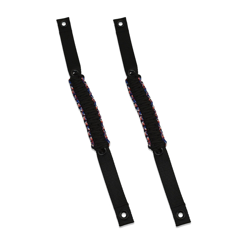 Paracord Grab Handle 2-Piece Set - Red/White/Blue - IAG-BDY-F1102USA image 2