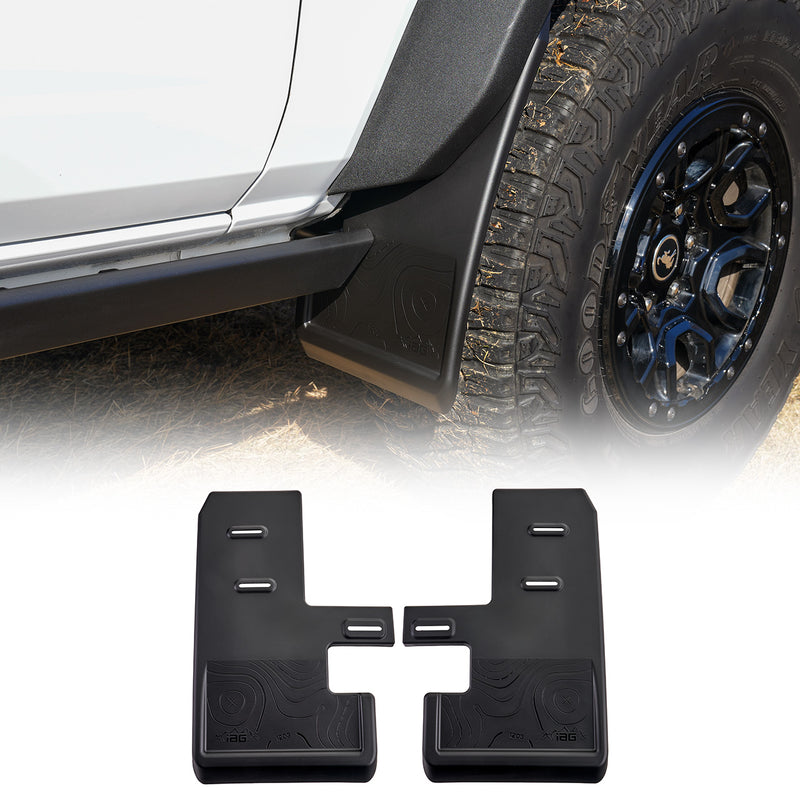 Trail Shield Adjustable Mud Flaps Front Set Only For 2021+ Ford Bronco - IAG-BDY-F1302