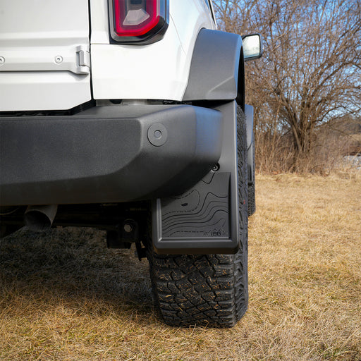Trail Shield Adjustable Mud Flaps Rear Set Only For 2021+ Ford Bronco - IAG-BDY-F1303 image 2