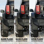 Trail Shield Adjustable Mud Flaps Rear Set Only For 2021+ Ford Bronco - IAG-BDY-F1303 image 3