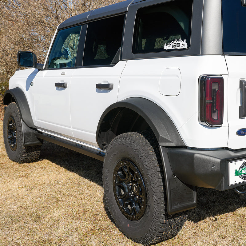Trail Shield Adjustable Mud Flaps Front & Rear Set For 2021+ Ford Bronco - IAG-BDY-F1304 image 7