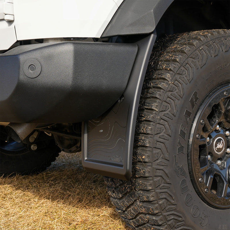 Trail Shield Adjustable Mud Flaps Front & Rear Set For 2021+ Ford Bronco - IAG-BDY-F1304 image 17