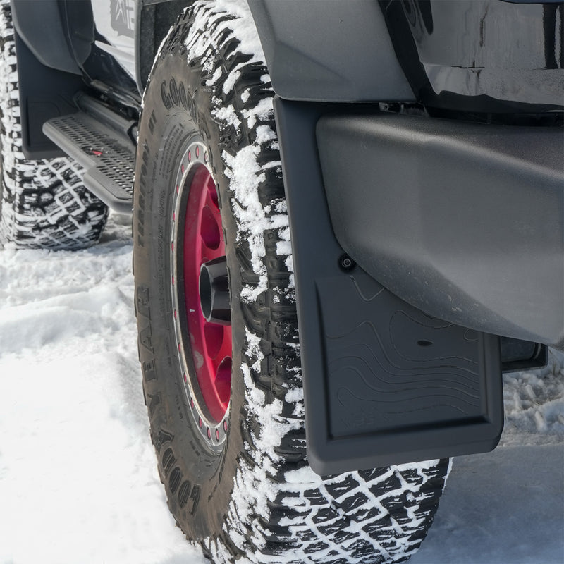 Trail Shield Adjustable Mud Flaps Front & Rear Set For 2021+ Ford Bronco - IAG-BDY-F1304 image 3