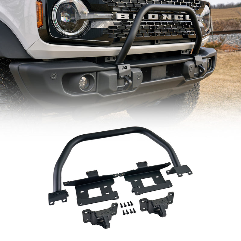 FMS OE Style Capable Bull Bar With Black Recovery Points - IAG-BDY-F1450BK