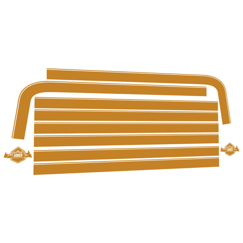 Boss Style Vinyl Side Stripe Kit Gold - IAG-BDY-F2080GD image 2