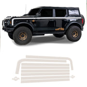 Boss Style Vinyl Side Stripe Kit Gloss White - IAG-BDY-F2080GWH