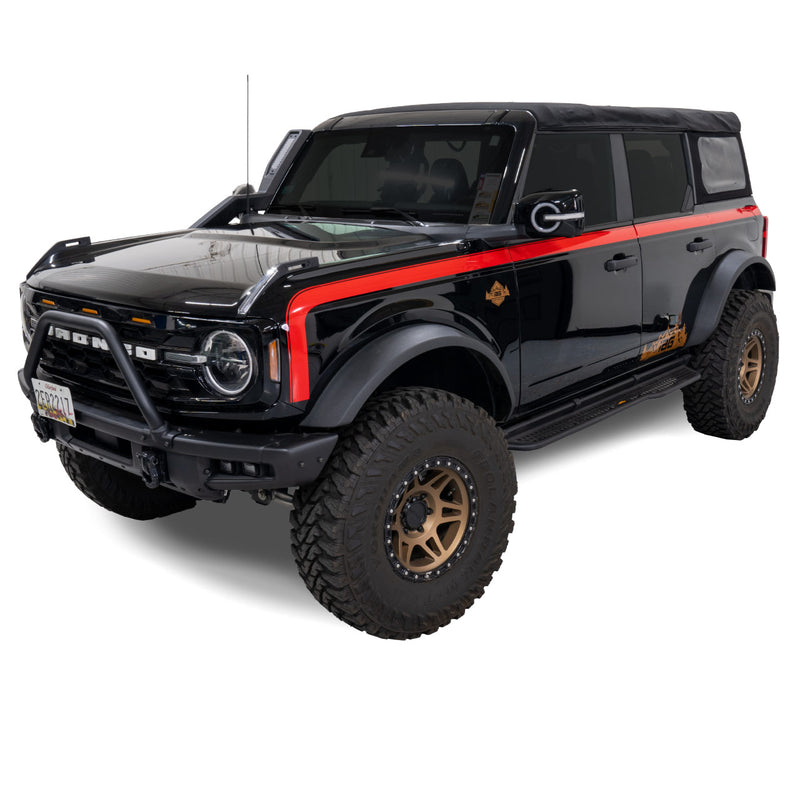 Boss Style Vinyl Side Stripe Kit Red - IAG-BDY-F2080RD image 2