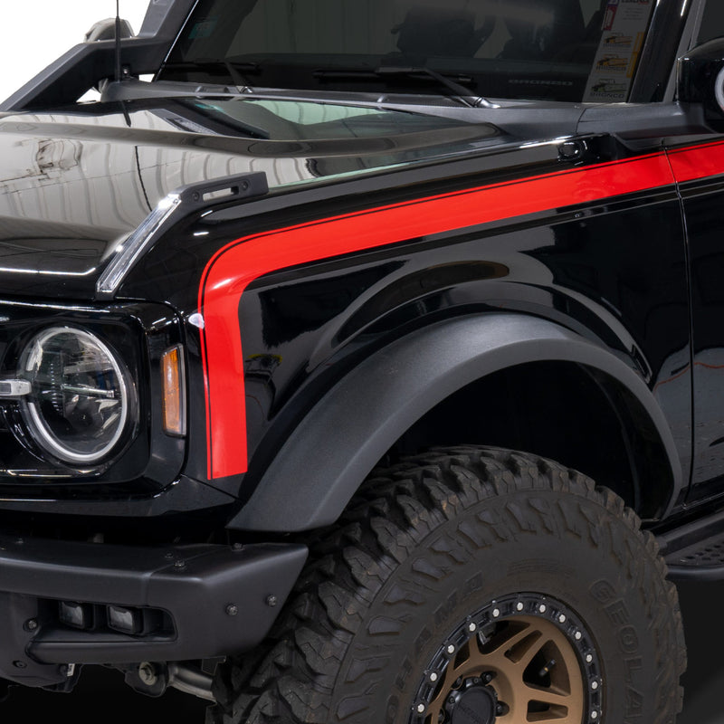 Boss Style Vinyl Side Stripe Kit Red - IAG-BDY-F2080RD image 4