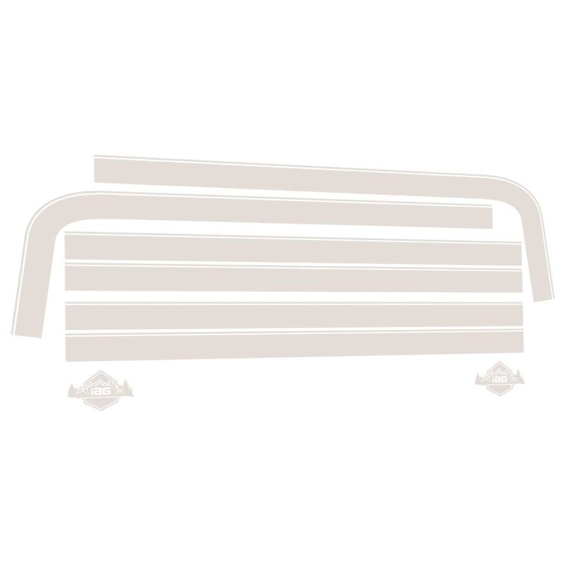 Boss Style Vinyl Side Stripe Kit Gloss White - IAG-BDY-F2081GWH image 3