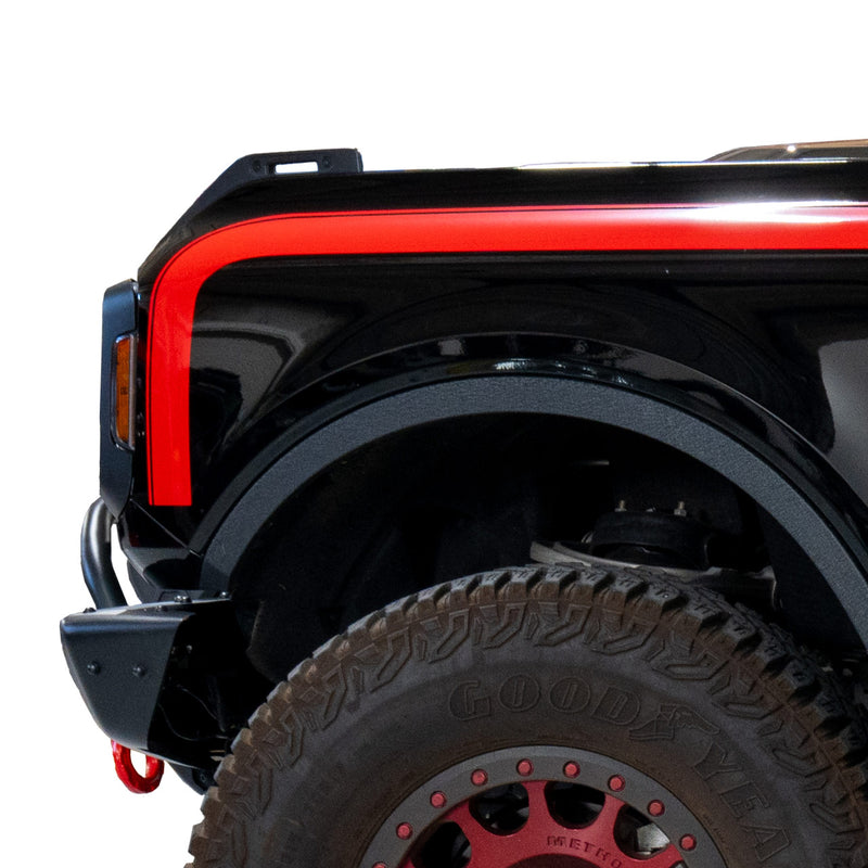 Boss Style Vinyl Side Stripe Kit Red - IAG-BDY-F2081RD image 4