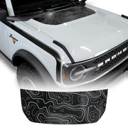 Front Hood Graphic - Topograph Design - IAG-BDY-F2083