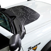 Front Hood Graphic - Topograph Design - IAG-BDY-F2083 image 2