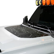 Front Hood Graphic - Topograph Design - IAG-BDY-F2083 image 3