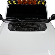 Front Hood Graphic - Topograph Design - IAG-BDY-F2083 image 4