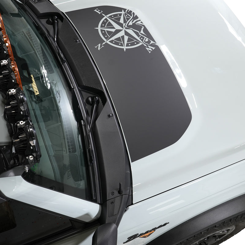 Front Hood Graphic - Compass Design - IAG-BDY-F2084 image 2