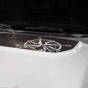 Front Hood Graphic - Compass Design - IAG-BDY-F2084 image 4