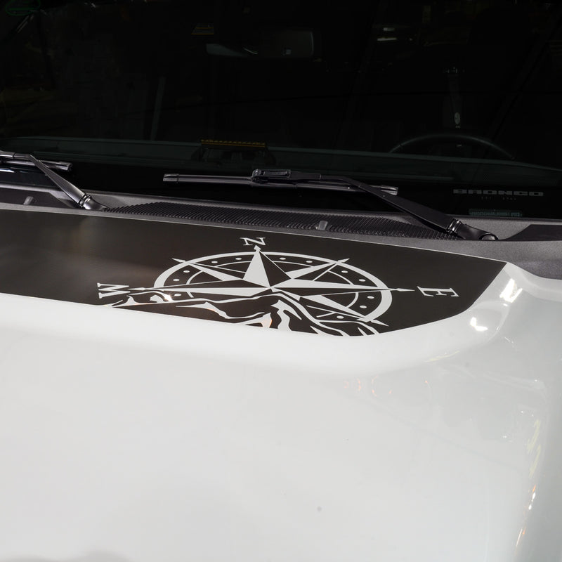 Front Hood Graphic - Compass Design - IAG-BDY-F2084 image 4