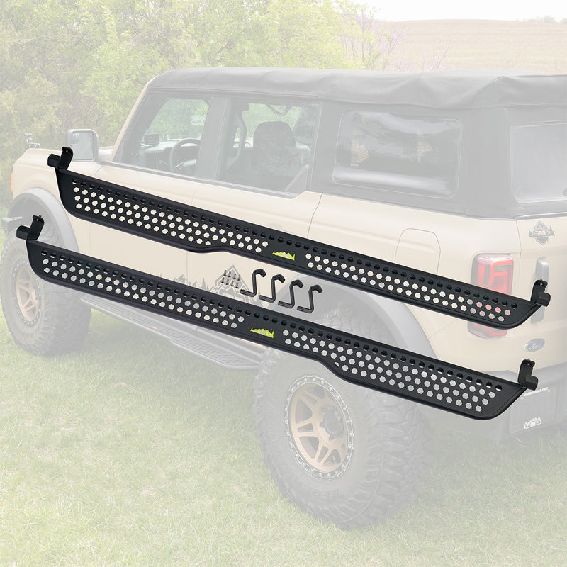 Full Length EZ-Step® Add-on Neon Yellow Logo 4 Door (1 Pair) - IAG-BDY-F2226NY