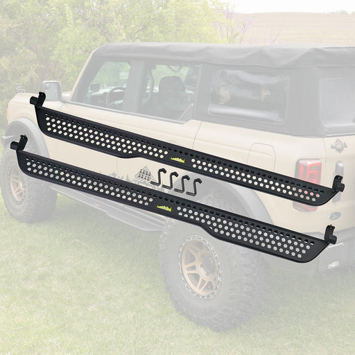 Full Length EZ-Step® Add-on Neon Yellow Logo 4 Door (1 Pair) - IAG-BDY-F2226NY