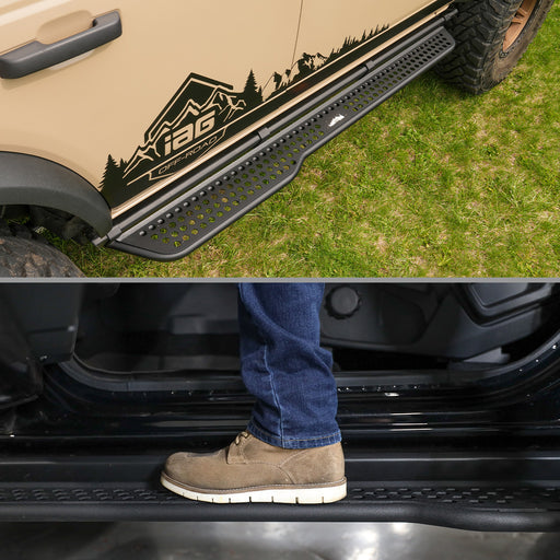 Full Length EZ-Step® Add-on White Logo 4 Door (1 Pair) - IAG-BDY-F2226WH image 2