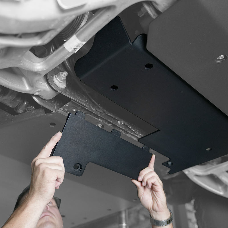 Rock ShieldTM Engine Skid Plate with Oil Pan Access - IAG-BDY-F2316 image 9